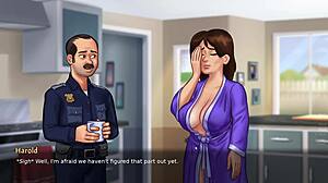 Bathroom fun with big tits judith - summertime saga part 3