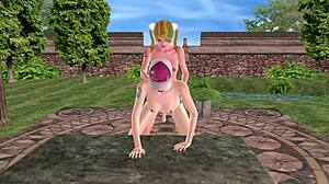 Animated 3d shemale gets fucked from behind