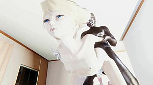 tonal contrast shows blonde twink ravaged by black boy in yaoi