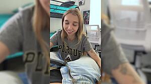 Busty coed loves frat guys with breezy bri