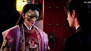 blindfolded silver hair beauty meets the masked stranger episode 4 ai generated