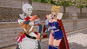 Knight Woman Seduces Into Forest Fuck