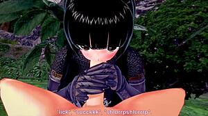 Knight Woman Seduces Into Forest Fuck
