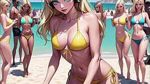 anime sexy dj hosts wild beach party music video