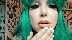 wonderful giant harley quinn does anime cosplay roleplay