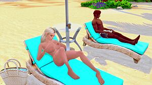 lustful mermaid seduces two bbc for anal and throat