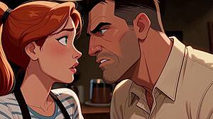 Ai Generated Cartoon Redhead Barista Has Sex With Customer