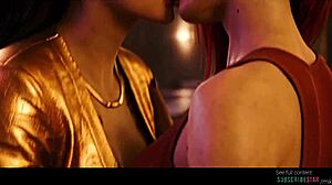 valerie v kisses britanny hayes in cyberpunk