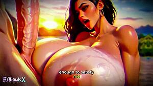 Latina baddie enjoys big cock interracial fantasies
