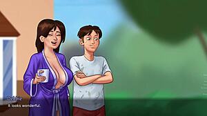 Summertime saga part 5 features schoolgirl with monster cock