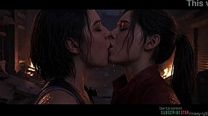 does jill valentine kiss claire redfield in resident evil