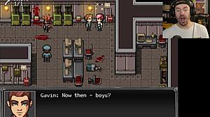 Surviving zombie apocalypse with big tits