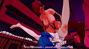 Crossdressing futanari anal monster cock ride