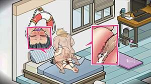 personal assistant stretched and fucked in bdsm hentai game