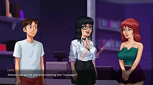 Hot step sister saw my boner in summertime saga