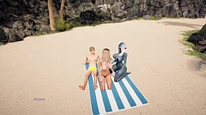 complete gameplay seaside mystery part 48 shows aqua in nuru massage and group action