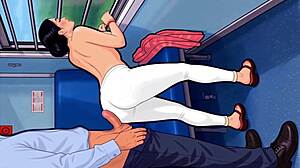 No ticket on train desi wife with checker