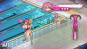 minami has pool sex scene in lifeguard holic hentai game