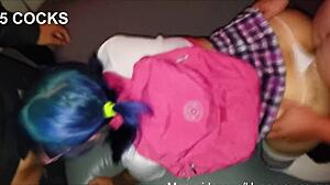 gang bang real experience with glitzyfox in my mouth