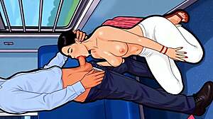 No ticket on train desi wife with checker