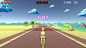 Finishing My Rollerblading By Fucking All Beach Guys