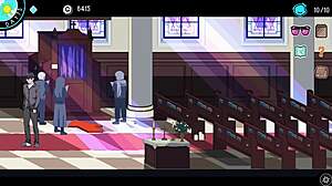 hentai game shows church sex scenes with rika the lewd nun heroine and the censor