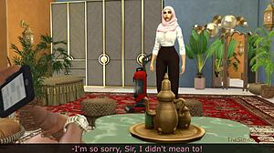 Horny Arab Maid Fucks Cheating Husband Hard