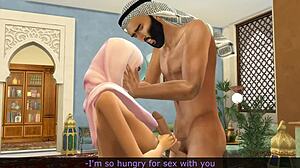 Horny Arab Maid Fucks Cheating Husband Hard