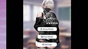 Hot lady plays hentai game free mode