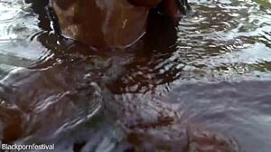 who else want to drink water from licking thoses black tits