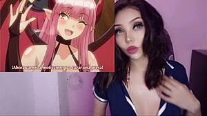 She turns into succubus and fucks strangers