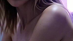 Wow la rubia del club se dejo follar en el bano y salio con el culo lleno de leche