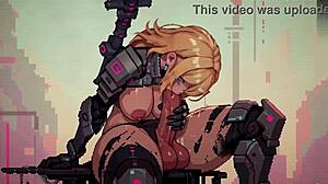 pixel art futa shows even cyber ninjas get horny in hentai game