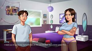 Stepmom helps me practice kissing in summertime saga part 16