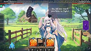 goddess gives a divine blow job in aura hentai cards ep 1