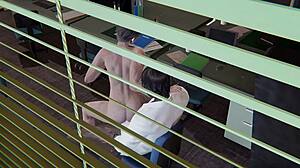intern gets filled in raw office yaoi scene of submission