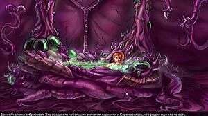 Komplett gameplay - Slutcraft del 8 med rödtopp hora i badrummet använder leksaker för deepthroat