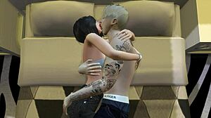 Justin y Selena en encuentro hentai 3D salvaje con lamidas intensas