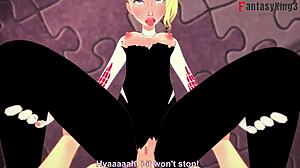 Гвен Стейси в POV с Человеком-Пауком в секси экшне