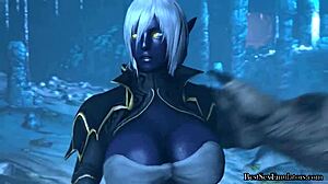 3D熟女がモンスター級チンポに騎乗したい？