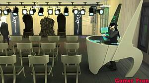 ナルトヘンタイ：マダラが恥ずかしがり屋のヒナタをワイルドなパーティーで誘惑して激しいアナルアクション