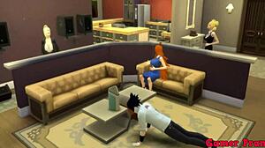 Naruto хентай: Ино обича анално насилие докато Саскура почти ни хваща