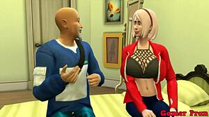 Sakura biarkan aku kongkek keras sambil baiki PC!