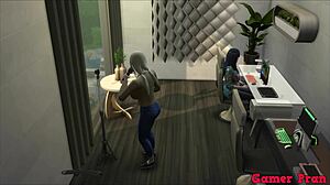 Tsunade hjelper Hinata med intens anal fucking