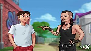 صديقات من لعبة صيف الزمان يمارسن الجنس مع بعضهن في مشهد أنمي غير محظور