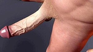 Riesiger weißer Schwanz hüpft in wilder Animation Schock