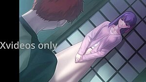 Нецензурисани Хентаи Аниме са Сакуром Харуном која јаше жесно