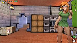 호니크래프트 마인크래프트 헨타이 게임 에피 38: 밤에 빨강머리 미녀들과 거친 레즈비언 야외 핑거링과 뜨거운 풋잡 액션