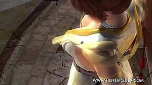 Ragazze anime in costumi sexy di Kasumi per Halloween nude