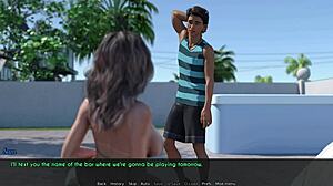 Stiefmutter und Ehefrau Sam werden heiß beim Sonnenbad in diesem wilden 3D Porno-Spiel.